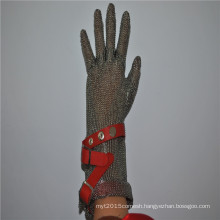 Stainless steel wire mesh safety gloves used for butcher